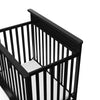 Storkcraft Petal 4-in-1 Convertible Mini Crib, Black
