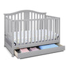 Graco Solano 4-in-1 Convertible Crib with Drawer - Pebble Gray