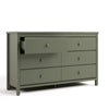 Alpine 6-Drawer Dresser- Olive
