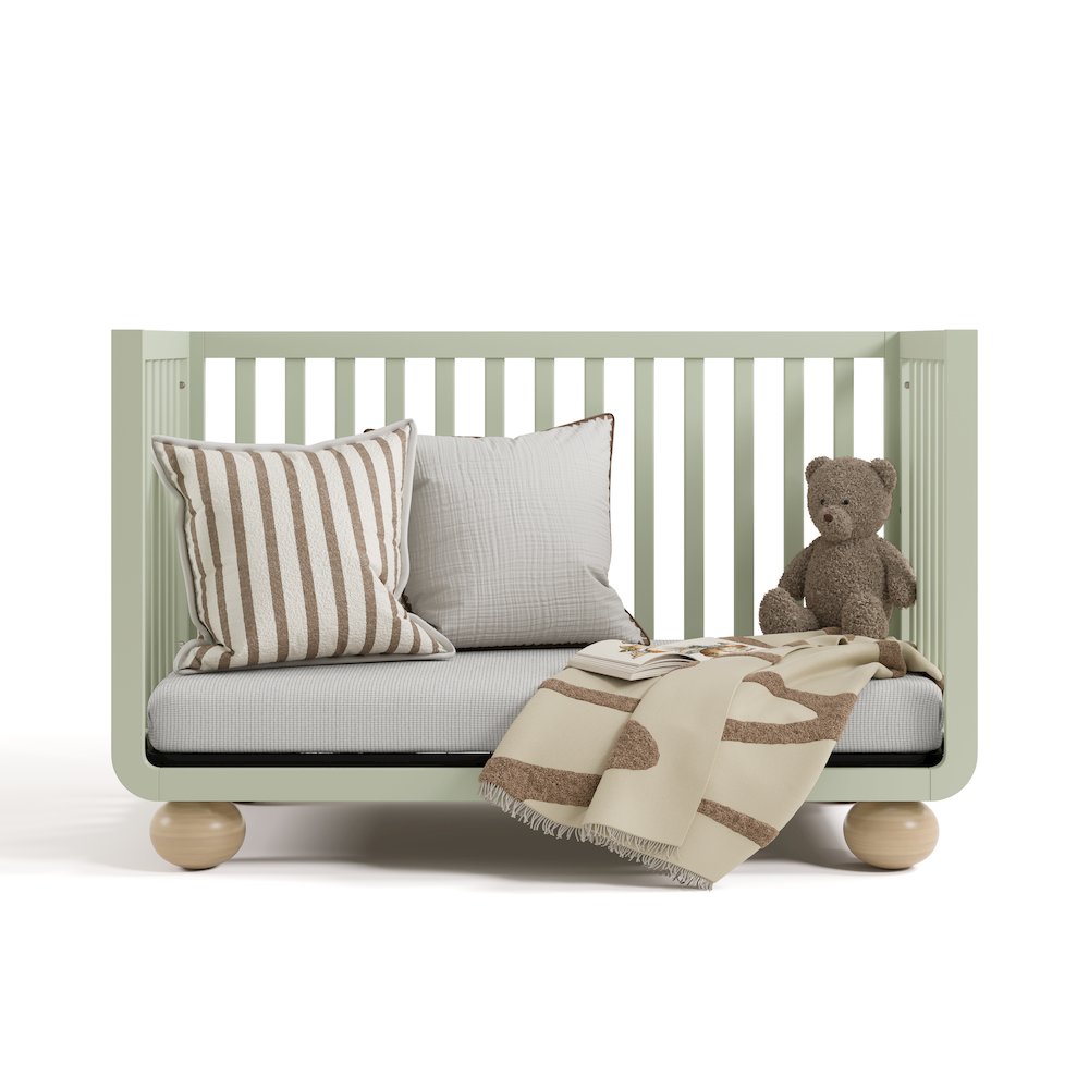 Amalfi Convertible Crib- Sage/Driftwood