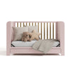 Read-With-Me Crib with Drawer - Blush/Driftwood