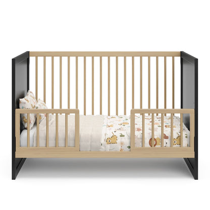 Storkcraft Calabasas 3-in-1 Convertible Crib (Black with Driftwood)