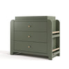 Read-With-Me 3 Drawer Chest with Topper -Olive/Driftwood