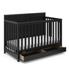 Graco Hadley 5-in-1 Convertible Crib with Drawer (Black)