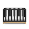 Storkcraft Santos 3-in-1 Convertible Crib (Black with Natural)