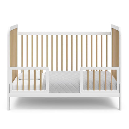 Storkcraft Pasadena 3-in-1 Convertible Crib - White with Driftwood