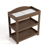 Customizable Changing Table with Water-Resistant Changing Pad - Hazelnut