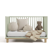 Deluxe 3-in-1 Convertible Crib with Bonus Toddler Guardrail, Sage with Driftwood
