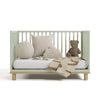 Deluxe 3-in-1 Convertible Crib with Bonus Toddler Guardrail, Sage with Driftwood