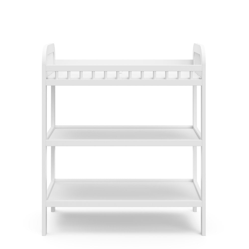 Storkcraft Pasadena Changing Table with Water-Resistant Changing Pad - White
