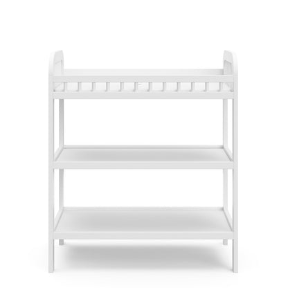 Storkcraft Pasadena Changing Table with Water-Resistant Changing Pad - White