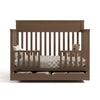 Shiloh Convertible Crib with Drawer - Hazelnut