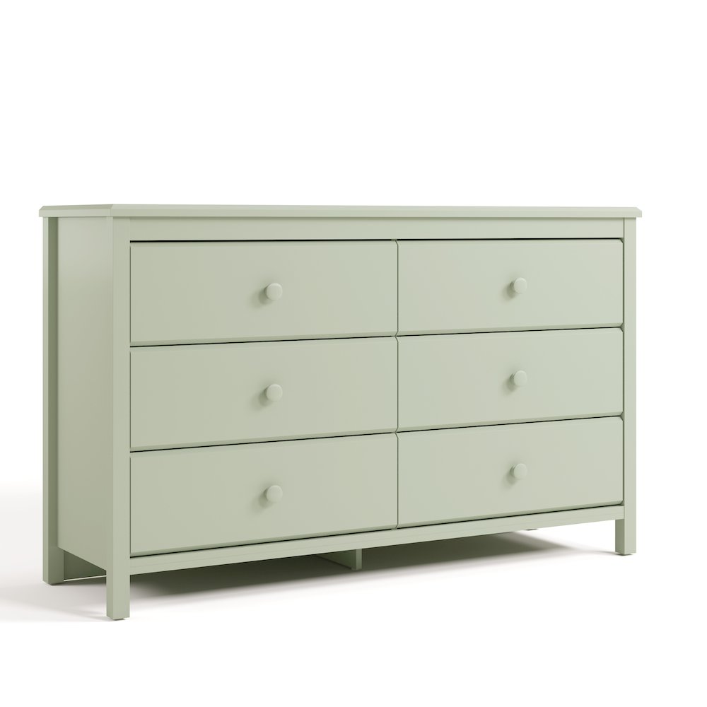 Alpine 6-Drawer Dresser- Sage