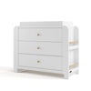 Read-With-Me 3 Drawer Chest with Topper -White/Driftwood