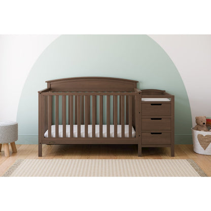 Benton Crib & Changer -Hazelnut