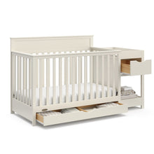 Shiloh Convertible Crib & Changer - Frosted Oat