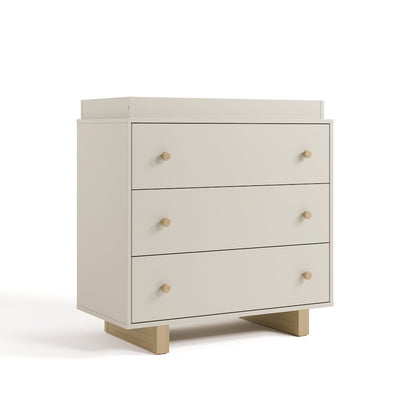 Texas 3 Drawer Chest with Topper-Frosted Oat/Driftwood