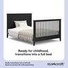 Solstice 5-in-1 Convertible Crib - Black