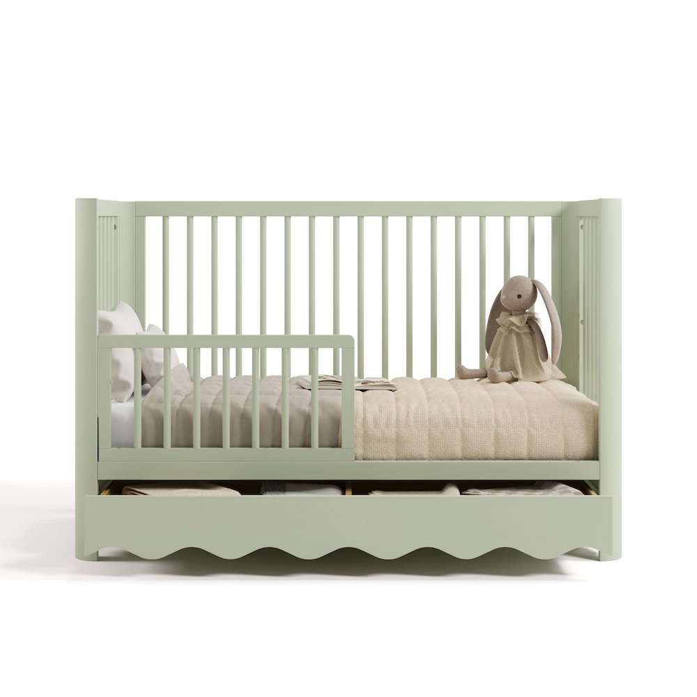 Casablanca Deluxe 5-in-1 Convertible Crib with Drawer - Sage