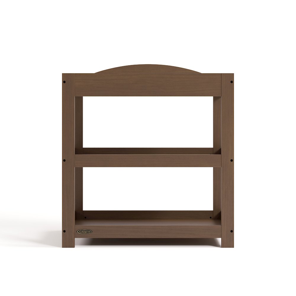 Customizable Changing Table with Water-Resistant Changing Pad - Hazelnut