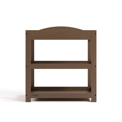 Customizable Changing Table with Water-Resistant Changing Pad - Hazelnut