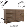 Brookside 6-Drawer Dresser- Hazelnut