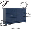 Brookside 6-Drawer Dresser- Midnight Blue