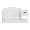 Graco Bellwood 5-in-1 Convertible Crib & Changer with Drawer (White)