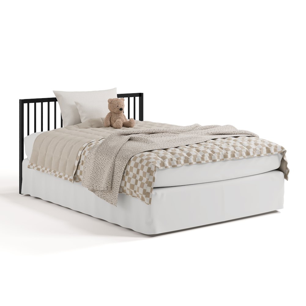 Teddi Convertible Crib & Changer-Black