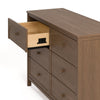 Olivia 6 Drawer Dresser-Hazelnut