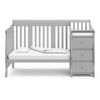 Storkcraft Portofino 4-in-1 Convertible Crib and Changer - Pebble Gray