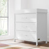 Classic 3 Drawer Chest  with Topper- White