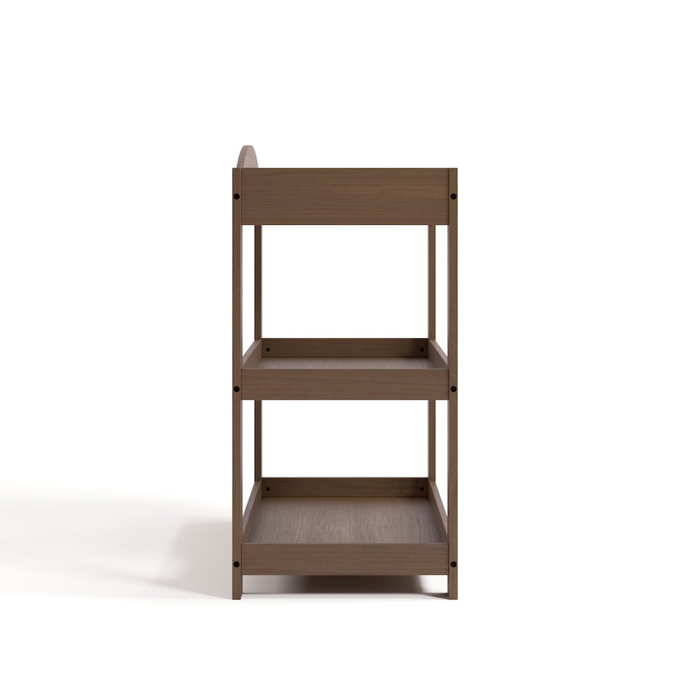 Customizable Changing Table with Water-Resistant Changing Pad - Hazelnut
