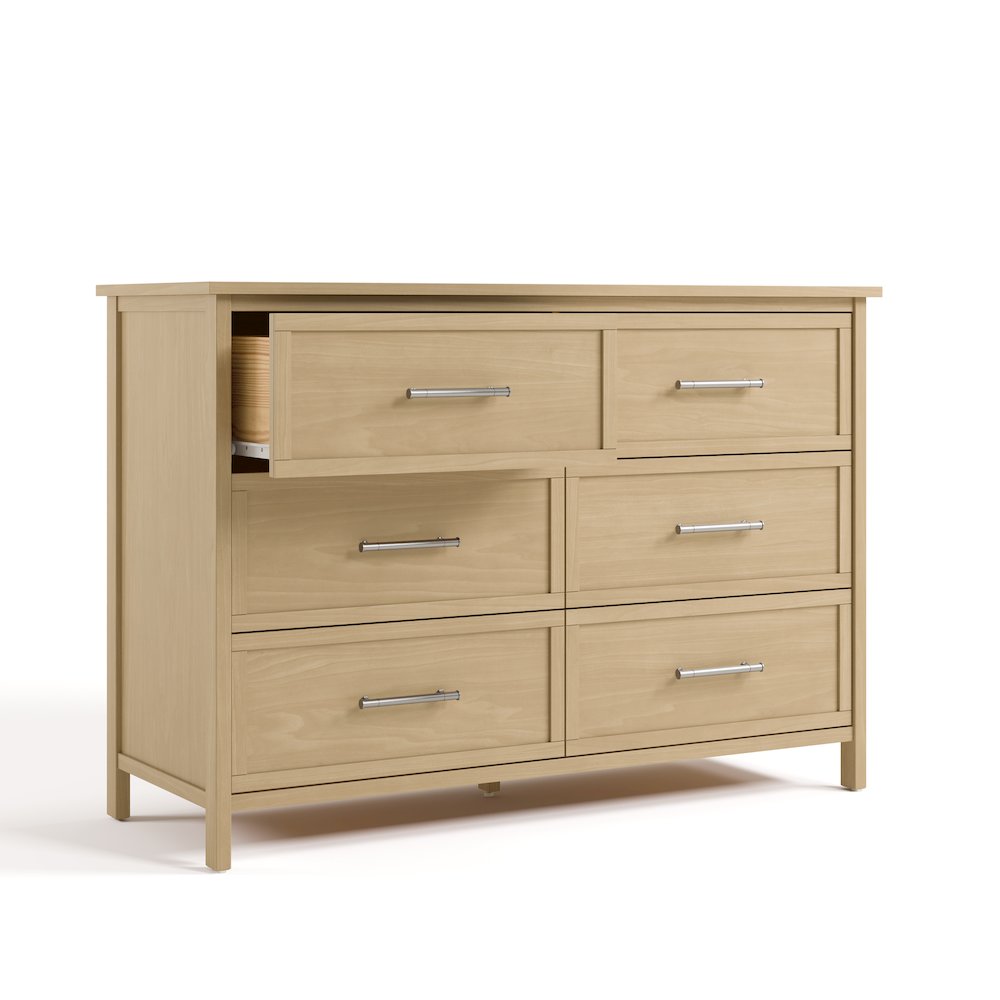 Classic 6 Drawer Dresser- Driftwood
