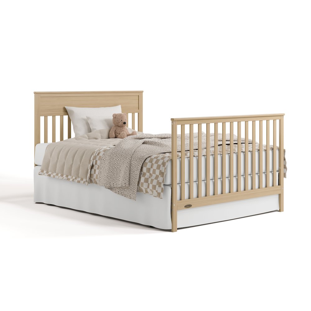 Shiloh Convertible Crib with Drawer - Driftwood