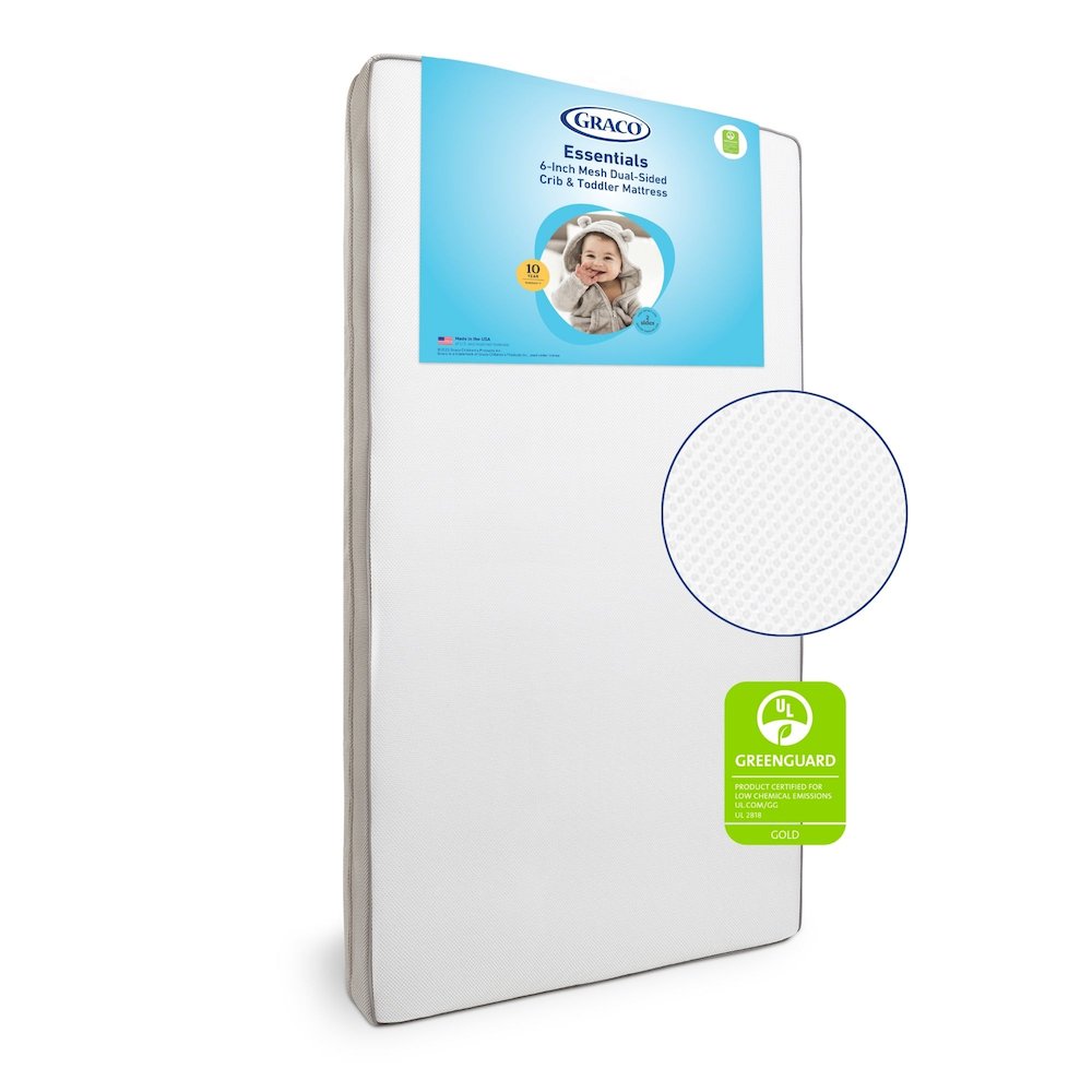 Essentials 6-Inch Mesh Dual-Sided Baby Crib & Toddler Bed Mattress