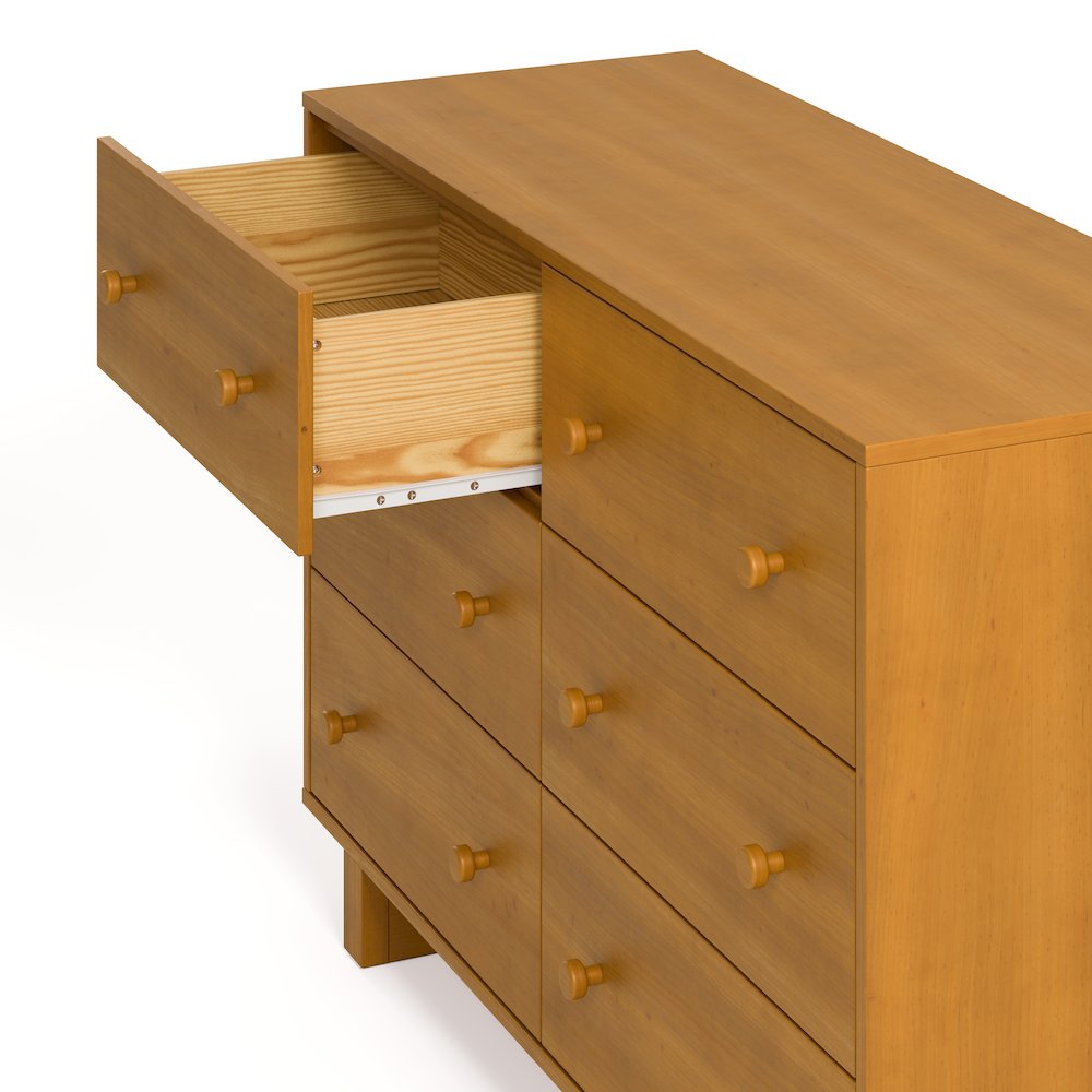 Texas 6 Drawer Dresser-Almond