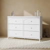 Olivia 6 Drawer Dresser-White