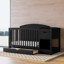Graco Bellwood 5-in-1 Convertible Crib & Changer with Drawer (Black)