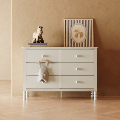 Rio 6 Drawer Dresser-Frosted Oat