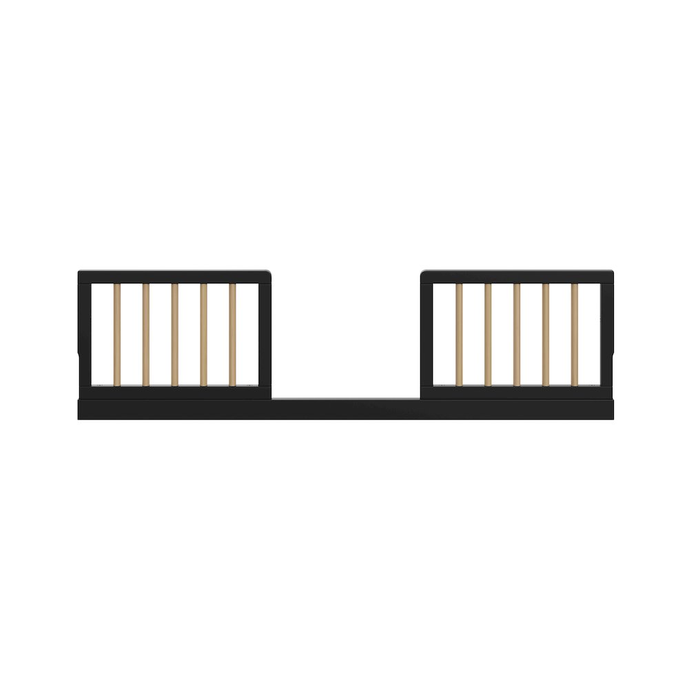 Graco Universal Toddler Safety Guardrail Kit-Dowel - Black with Driftwood