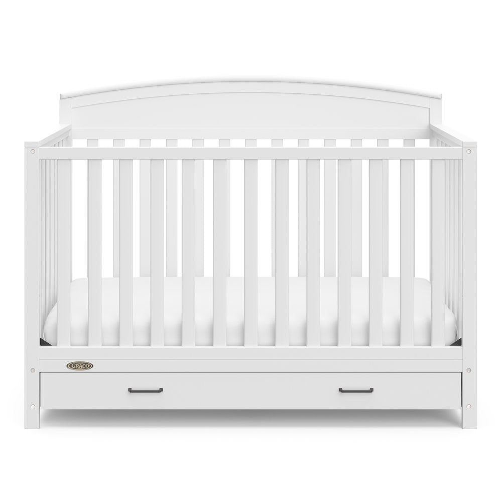 Graco Benton 5-in-1 Convertible Crib with Drawer (White)