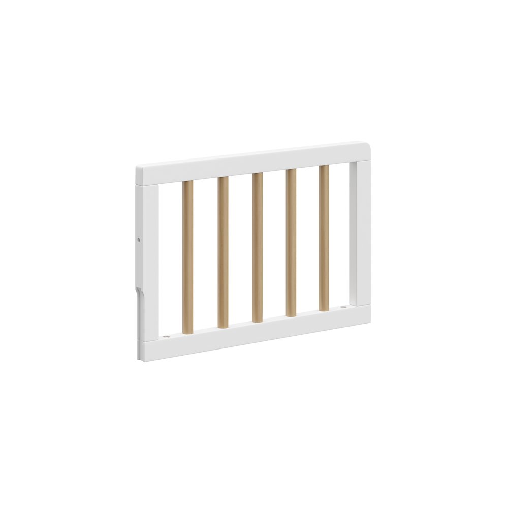 Graco Toddler Safety Guardrail (Dowels) - White with Driftwood