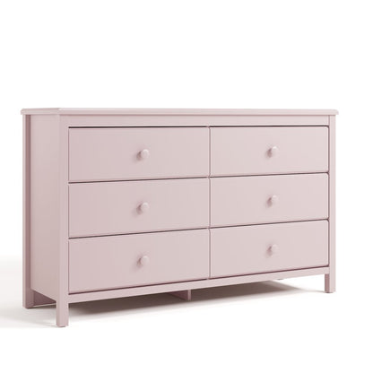 Alpine 6-Drawer Dresser- Blush