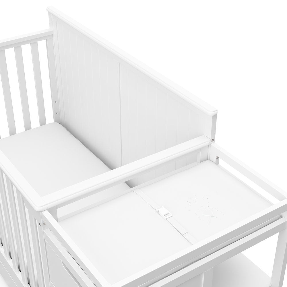 Graco Hadley 5-in-1 Convertible Crib and Changer with Drawer (White)