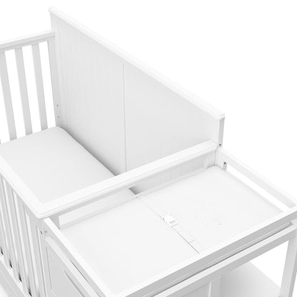 Graco Hadley 5-in-1 Convertible Crib and Changer with Drawer (White)