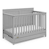 Graco Hadley 5-in-1 Convertible Crib with Drawer (Pebble Gray)