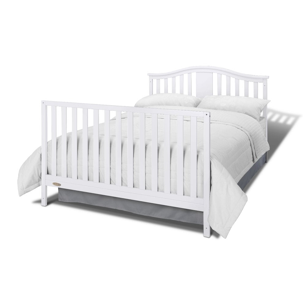 Graco Solano 4-in-1 Convertible Crib & Changer with Drawer - White