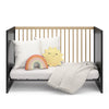 Storkcraft Calabasas 3-in-1 Convertible Crib (Black with Driftwood)