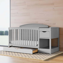 Graco Bellwood 5-in-1 Convertible Crib & Changer with Drawer (Pebble Gray)